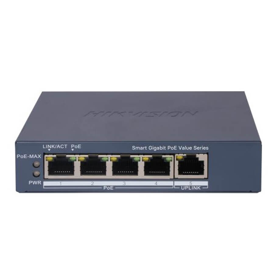 4-Port GE Smart PoE Switch HIKVISION DS-3E1505P-EI/M